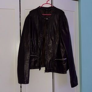 Baccini faux leather jacket, size L